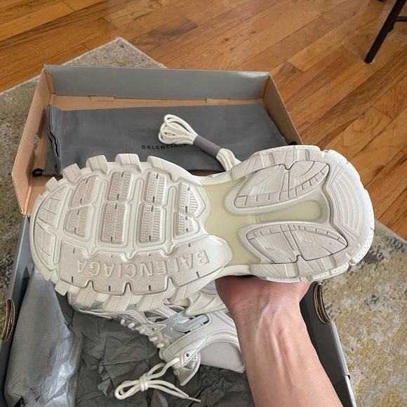 Brand New Balenciaga Track 2 Sneaker white silver. MISMATCHED sz eu 38 and 39 - Picture 7 of 11